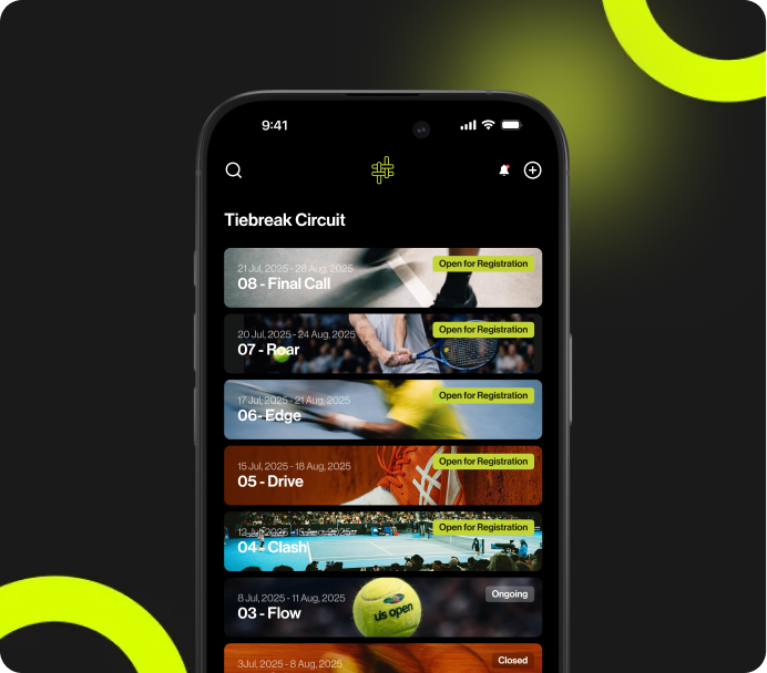TieBreak App Screen